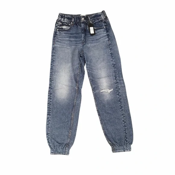 Rag & Bone Miramar Joggers Jean Print Sweatpants Small - Picture 2 of 8